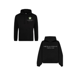 Leigh Harriers Athletics & Triathlon Club Black Hoody with Embroidered Breast Logo
