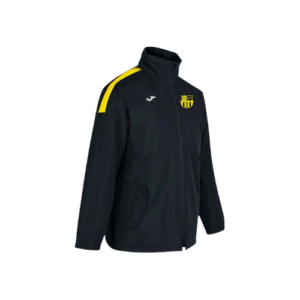Strikerz Academy Rain Jacket Black & Yellow with printed Badge & Player Number or Initials
