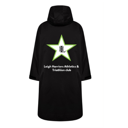 Leigh Harriers Athletics & Triathlon Club Waterproof Robe With Athlete Initials - Image 2